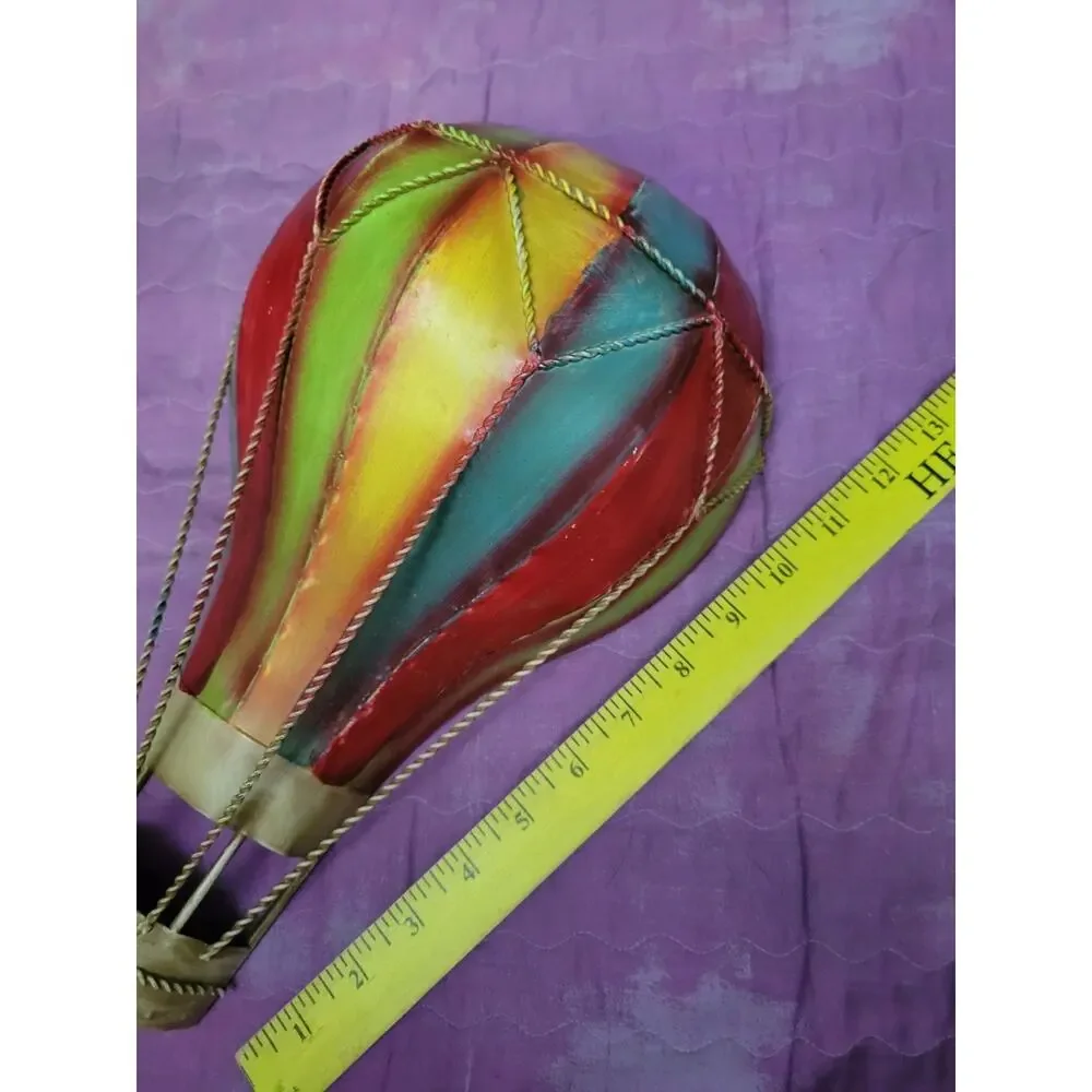 Elements Painted Hot Air Balloon Wall Hanging Decor 12